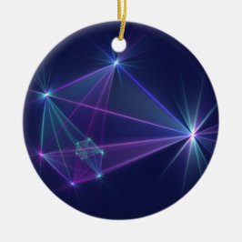 Adorno De Cerámica Constelación, abstracta fantasía de arte fractal