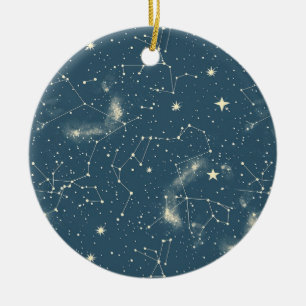 Adorno De Cerámica Constelación celeste - Noche estrellada (2)