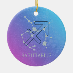 Adorno De Cerámica Constelación de Estrella Sagittarius Zodiac Horosc