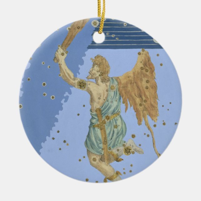 Adorno De Cerámica Constelación de Orión, de "Uranometria" por Joha (Frente)