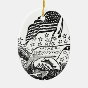 Adorno De Cerámica Constitución de Estados Unidos