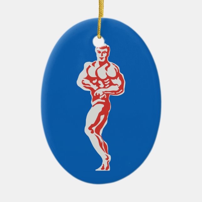 Adorno De Cerámica Constructor de cuerpos (Frente)
