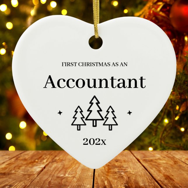 Adorno De Cerámica Contador Primera Navidad (Accountant First Christmas Ceramic Ornament
)