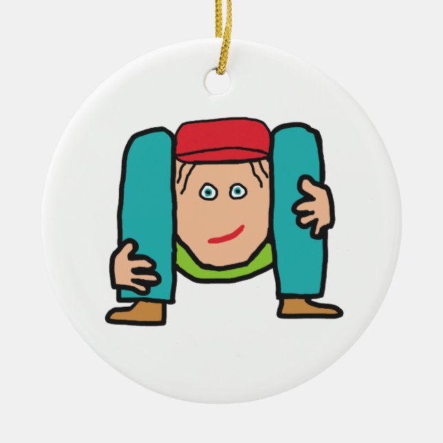 Adorno De Cerámica Contorcionista (Frente)