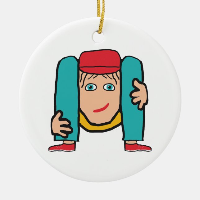 Adorno De Cerámica Contortionist (Frente)