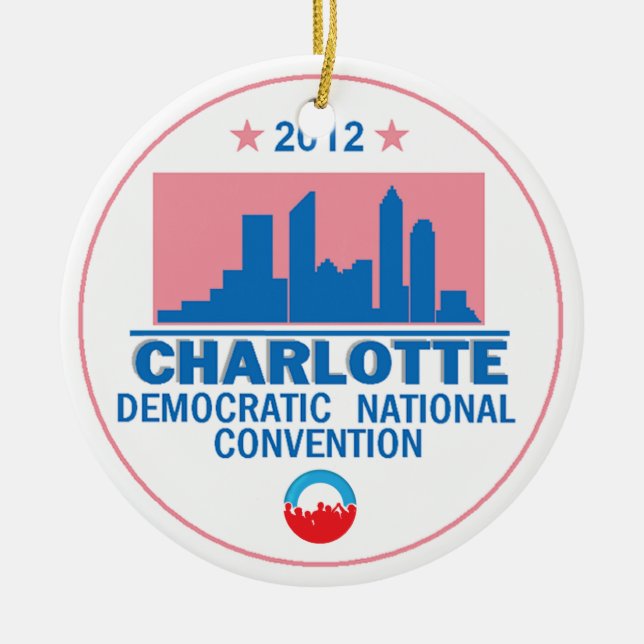 Adorno De Cerámica Convenio Democratic (Frente)