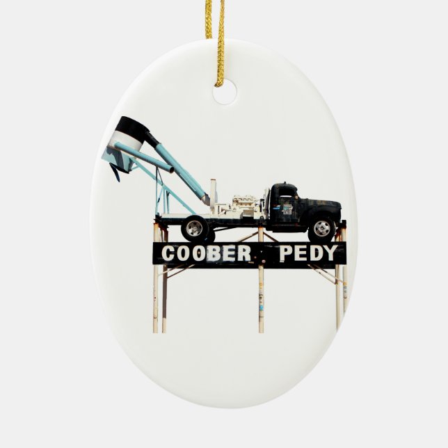 Adorno De Cerámica Coober Pedy, la capital mundial del opal (Atrás)