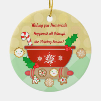 Adorno De Cerámica Cookies de Navidades personalizados Gingerbread