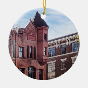 Adorno De Cerámica Cooperstown NY - Primer Edificio del Banco Naciona