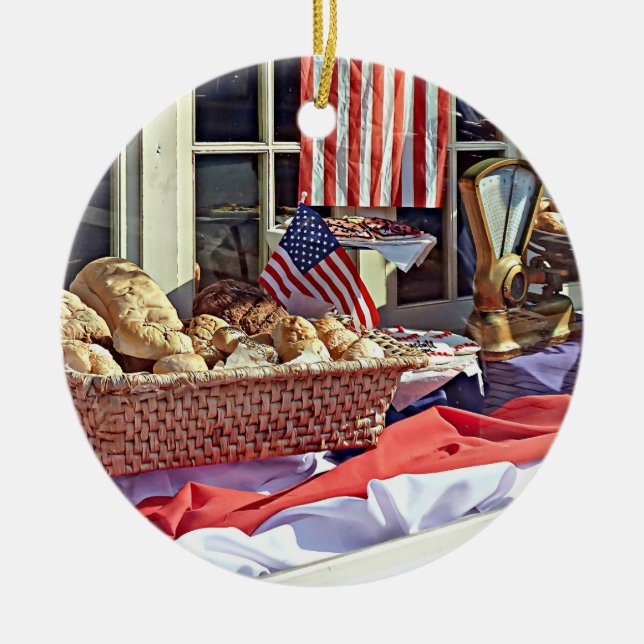 Adorno De Cerámica Cooperstown NY - Primer Edificio del Banco Naciona (Frente)