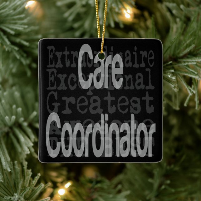 Adorno De Cerámica Coordinador de cuidados Extraordinaire (Árbol)