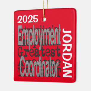 Adorno De Cerámica Coordinador de Empleo Extraordinario PERSONALIZADO