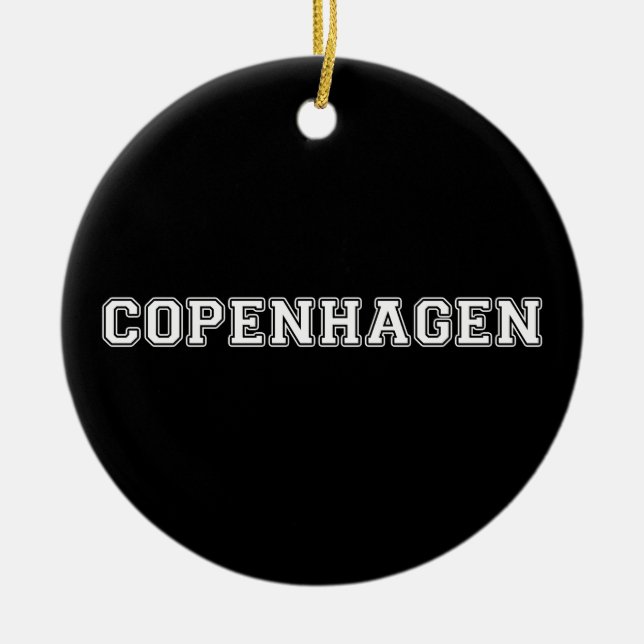 Adorno De Cerámica Copenhague Dinamarca (Frente)