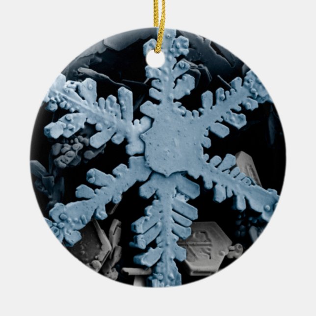 Adorno De Cerámica Copo de nieve (Frente)