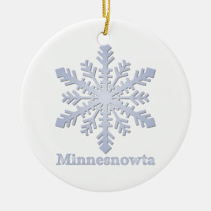 Adorno De Cerámica Copo de nieve de Minnesnowta