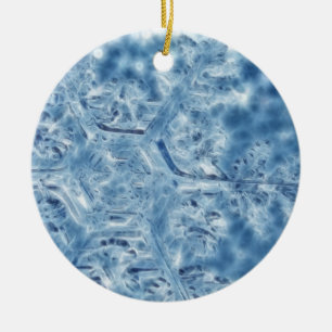 Adorno De Cerámica Copo de nieve Fractal de hielo congelado