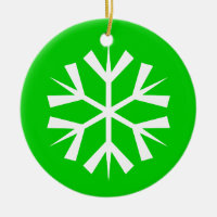 Copo de Nieve Verde y Blanco