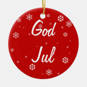 Adorno De Cerámica Copos de nieve de Dios