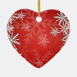 Adorno De Cerámica Copos de nieve del navidad