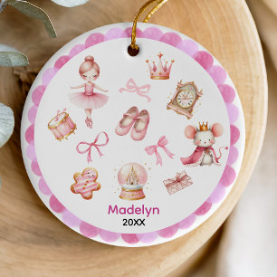 Adorno De Cerámica Coqueta suave arco de la nuez balerina del peto