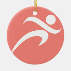 Adorno De Cerámica Coral Rosa