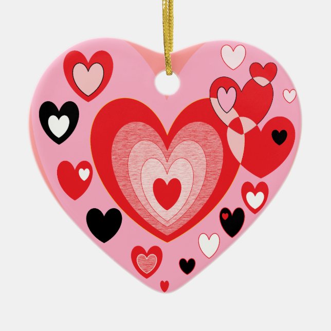 Adorno De Cerámica Corazón (Frente)