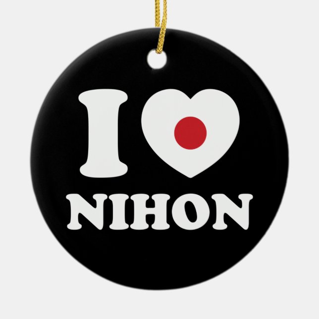 ADORNO DE CERÁMICA CORAZÓN [AMOR] NIHON (Frente)