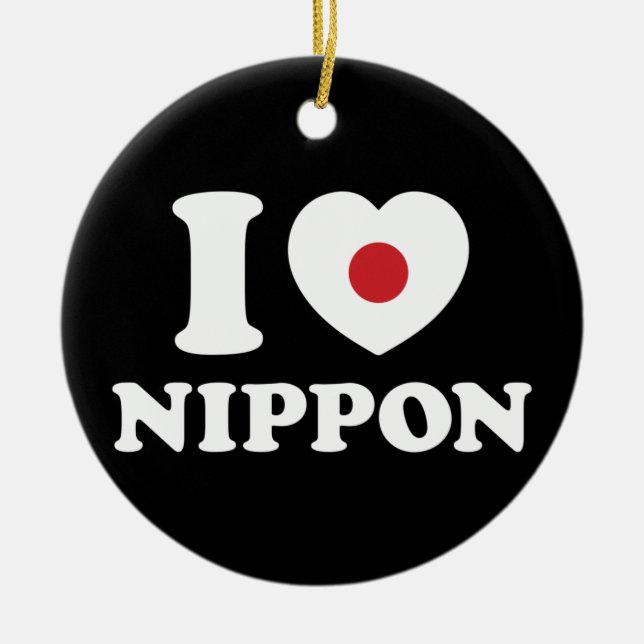 ADORNO DE CERÁMICA CORAZÓN [AMOR] NIPPON (Frente)