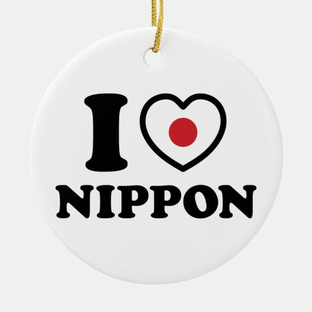 ADORNO DE CERÁMICA CORAZÓN [AMOR] NIPPON (Frente)