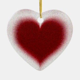 Adorno De Cerámica Corazón cristalino