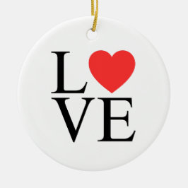 Adorno De Cerámica Corazón de amor