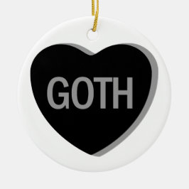Adorno De Cerámica Corazón de Caramelo - Goth