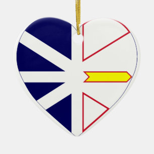 Adorno De Cerámica Corazón de la bandera de Terranova