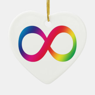 Adorno De Cerámica Corazón de Neurodiversity simple