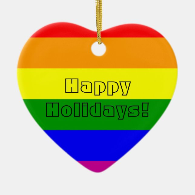 Adorno De Cerámica Corazón de Orgullo (Frente)