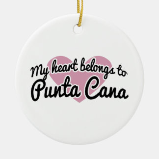 Adorno De Cerámica Corazón de Punta Cana