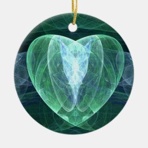 Adorno De Cerámica Corazón del jade