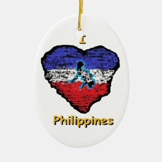 Adorno De Cerámica corazón Filipinas del amor