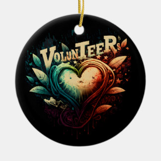 Adorno De Cerámica Corazón voluntario