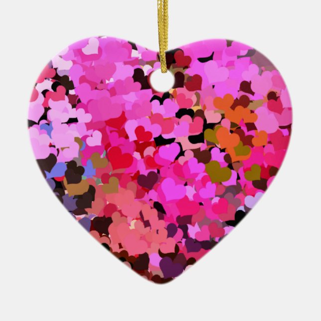 ADORNO DE CERÁMICA CORAZONES (Frente)