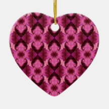 Corazones de damasco rosado