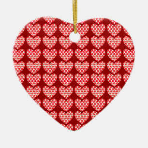 Adorno De Cerámica Corazones de los labios de Kissy de personalizable