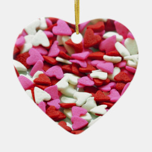 Adorno De Cerámica Corazones de San Valentín