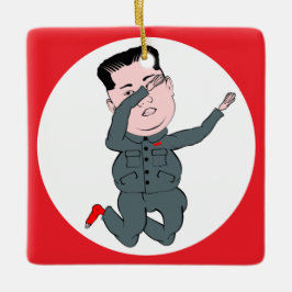 Adorno De Cerámica Corea del Norte Kim Jong Un Dabbing