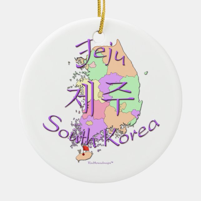 Adorno De Cerámica Corea del Sur de Jeju (Frente)