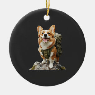 Adorno De Cerámica Corgi