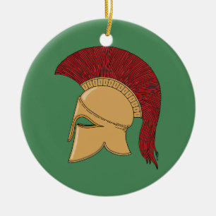 Adorno De Cerámica Corinthian Helmet
