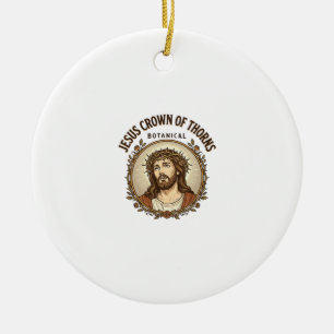 Adorno De Cerámica Corona de Espinas de Jesús Corona de Espinas Botán
