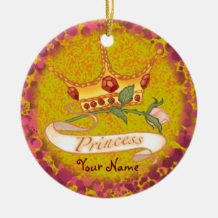 Adorno De Cerámica Corona de Princesa 