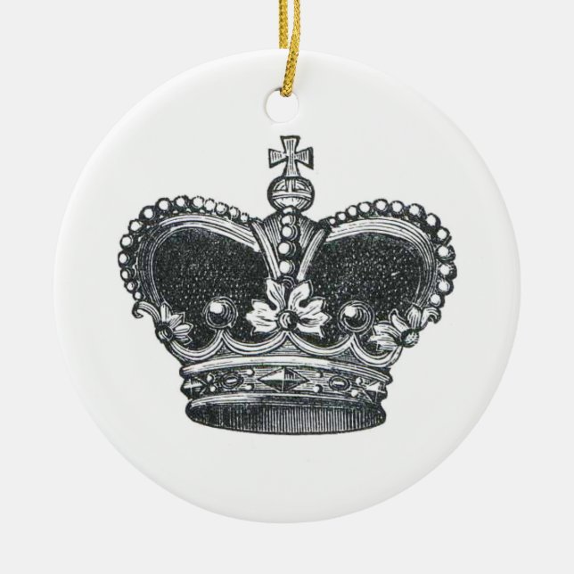 Adorno De Cerámica Corona real (Frente)